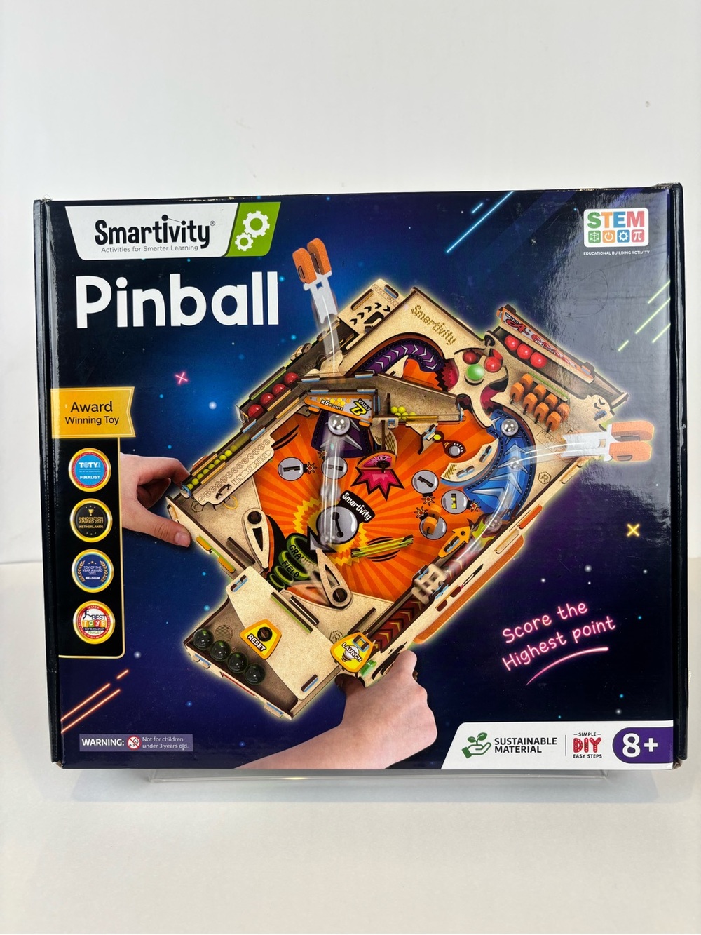 Smartivity DIY Pinball Machine STEM Wooden Building Toy Kit Ages 8+ NIB